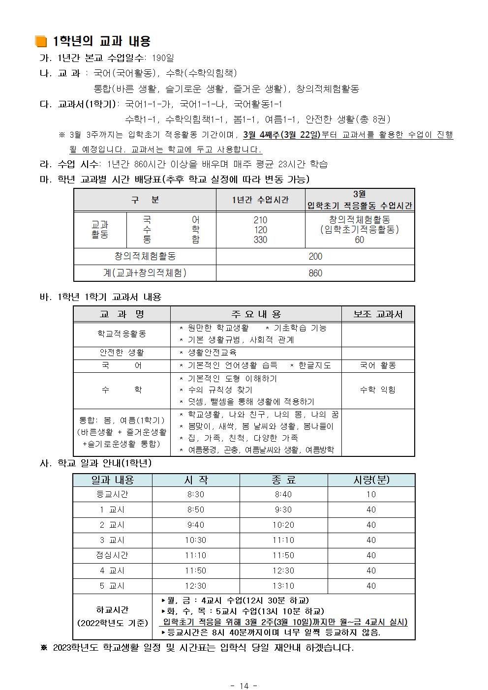 2023학년도 신입생 예비소집일 배부자료 모음015